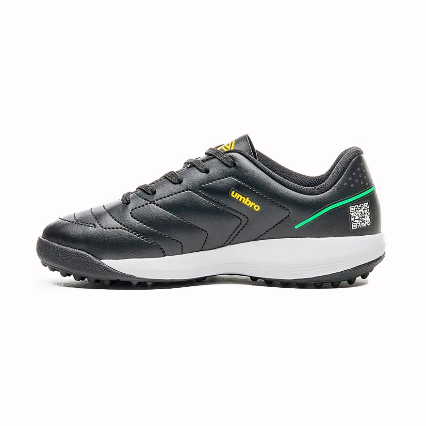 Umbro Chuteira FUTSAL JR U07FB00298-156 PretoVerdeAmarelo Sint -2-